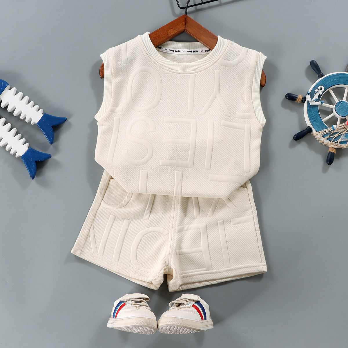 Wholesale of Summer Boys' Polyester Vest Sets